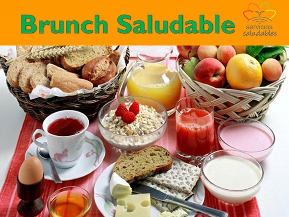 LUNES SALUDABLE CON UN BRUNCH BIEN COMPLETO: DESAYUNO - ALMUERZO 