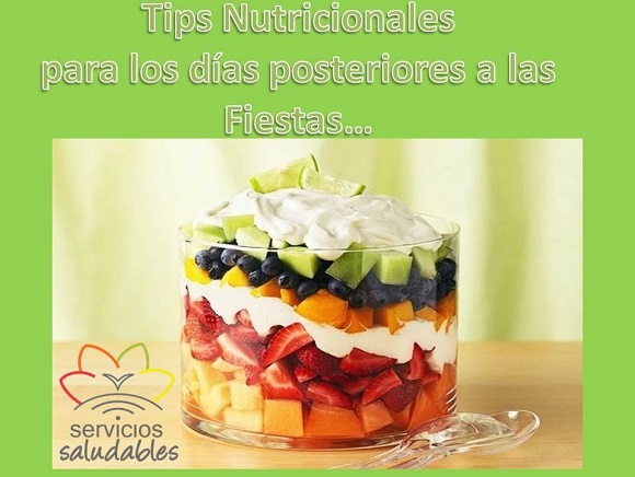 TIPS NUTRICIONALES PARA LOS DÍAS POSTERIORES A LAS FIESTAS!!